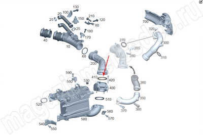 Кольцо уплотнительное наддувочного воздуховода Кольцо уплотнительное наддувочного воздуховода