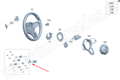 Ремонтный комплект крепления рулевого колеса Ремонтный комплект крепления рулевого колеса