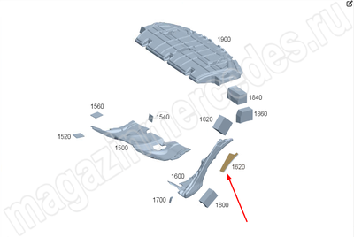 Шумоизоляция под задним сиденьем слева сверху Шумоизоляция под задним сиденьем слева сверху