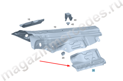 Усиливающий элемент шумоизоляции туннеля трансмиссии слева Усиливающий элемент шумоизоляции туннеля трансмиссии слева
