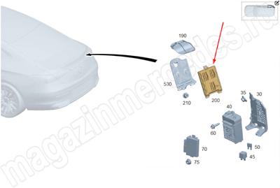 Блок обработки сигналов (SAM) задний A2069008317 Блок обработки сигналов (SAM) задний A2069008317