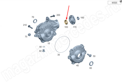 Сальник хвостовика редуктора переднего моста Сальник хвостовика редуктора переднего моста