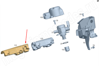 Шумоизоляция топливного насоса высокого давления справа Mercedes AMG GT C192 Шумоизоляция топливного насоса высокого давления справа Mercedes AMG GT C192