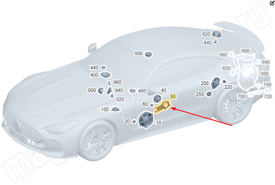Держатель среднечастотного динамика в передней правой двери Mercedes AMG GT C192 Держатель среднечастотного динамика в передней правой двери Mercedes AMG GT C192