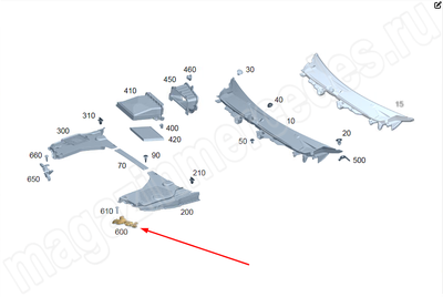 Уплотнение воздушного канала снизу слева Mercedes AMG GT C192 Уплотнение воздушного канала снизу слева Mercedes AMG GT C192