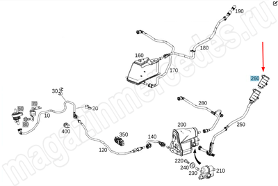 Фильтр воздушный системы улавливания топливных паров Mercedes Фильтр воздушный системы улавливания топливных паров Mercedes