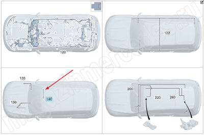 Жгут проводов блока управления подушками безопасности Mercedes Жгут проводов блока управления подушками безопасности Mercedes