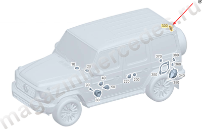 Динамик крайней задней стойке кузова слева и справа Mercedes Динамик крайней задней стойке кузова слева и справа Mercedes