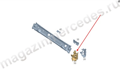 Усиливающий элемент рамы моторного щита сбоку справа Mercedes Усиливающий элемент рамы моторного щита сбоку справа Mercedes