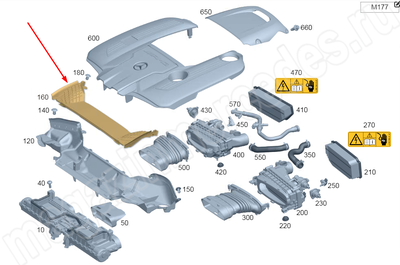 Патрубок воздухозаборный воздушного фильтра Mercedes Патрубок воздухозаборный воздушного фильтра Mercedes