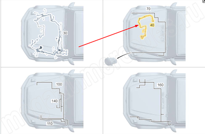 Жгуты электропроводки гидроусилителя рулевого управления Mercedes Жгуты электропроводки гидроусилителя рулевого управления Mercedes