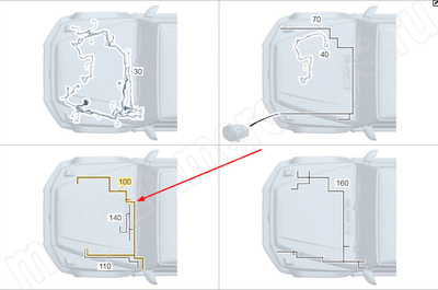 Жгут проводки циркуляционного насоса нагревателя Mercedes Жгут проводки циркуляционного насоса нагревателя Mercedes