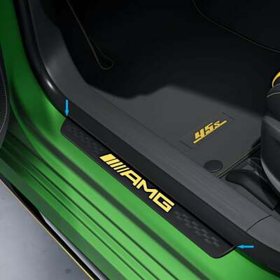 AMG сменная накладка на порог черный желтый Final Edition AMG сменная накладка на порог черный желтый Final Edition