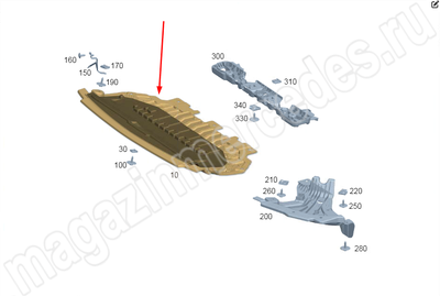 Шумоизоляционный кожух моторного отсека передний Mercedes Шумоизоляционный кожух моторного отсека передний Mercedes
