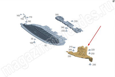 Шумоизоляционный кожух моторного отсека спереди справа Mercedes Шумоизоляционный кожух моторного отсека спереди справа Mercedes