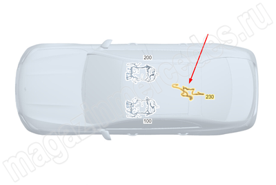 Электрический жгут спинки заднего сиденья Mercedes Электрический жгут спинки заднего сиденья Mercedes